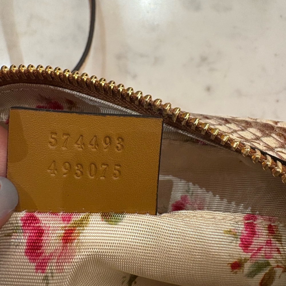 Gucci Ophidia Crossbody Bag White/Sand Woven Raffia & Snakeskin - Picture 10 of 10